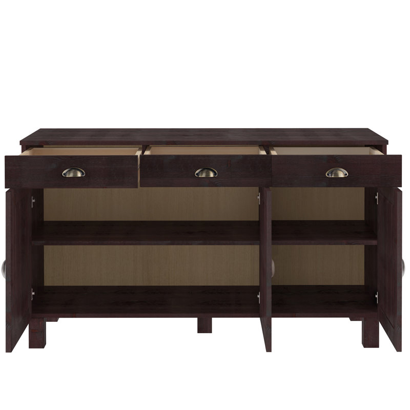 Edgarton Solid Wood Sideboard, Havana