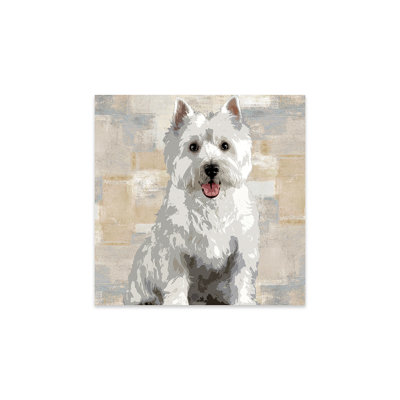 «West Highland White Terrier», reproduction sur verre acrylique