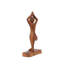 Mini figurines de yoga faites à la main en bois de 8 po, statue de pose de yoga, décor de studio de salle de yoga, cadeau de Yogi Mindful Home Decor, objets de décoration de tablette décorative - pose d'arbre