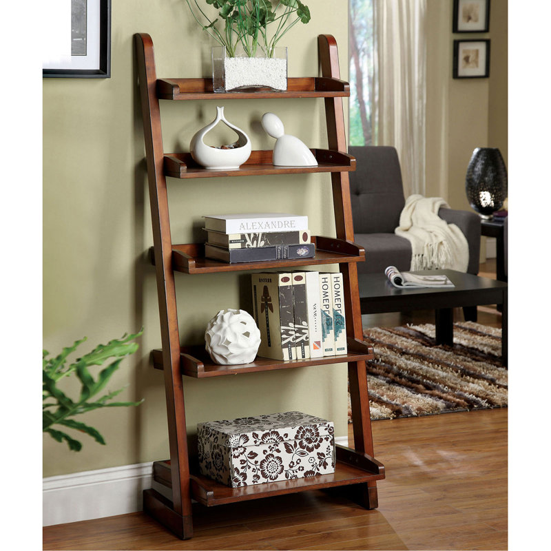 Chêne antique 1Pc étagère à 5 niveaux pour livres