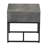 Slate Concrete Table with Iron Base-2118447097