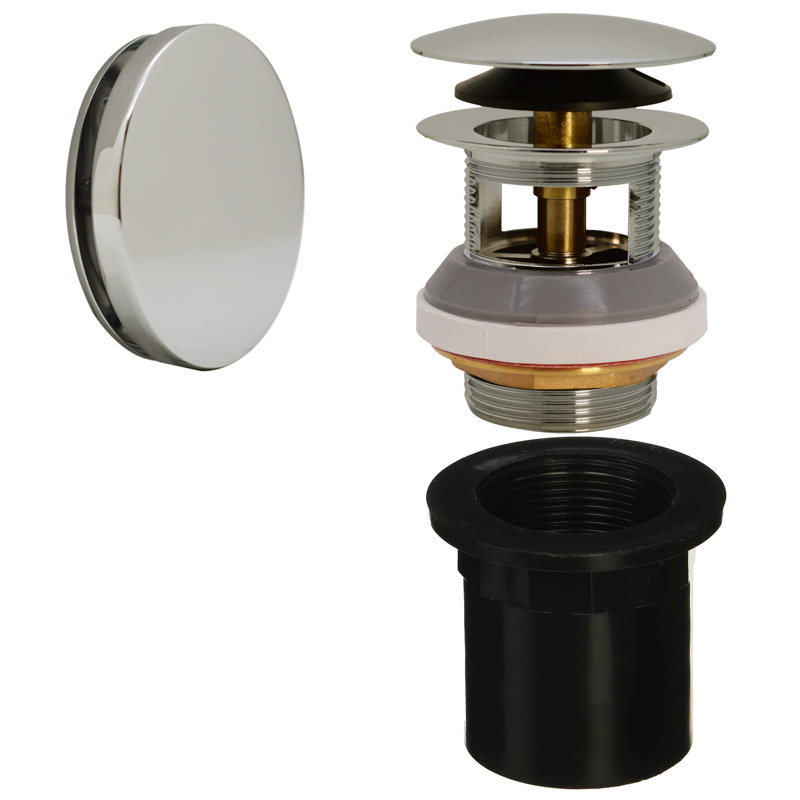 Ensemble de garniture de trop-plein intégré en laiton massif 1-1 / 2 "NPSM avec trop-plein illusoire et adaptateur en PVC