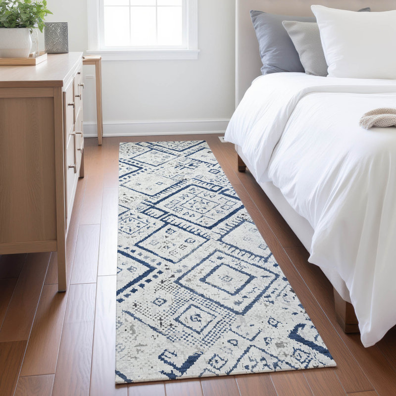 Tapis lavable à la machine intérieur / extérieur ACN2470, Ivoire ivoire, Tapis de couloir 2 pi 3 po x 7 pi 6 po