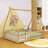 Full Wood Bed With Guardrails-2038903788