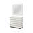 Marielle Trilogy Channel Mirror - White