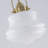 1-light Milk Glass Schoolhouse Pendant