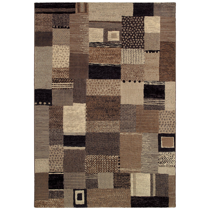Healdton Geometric Indoor Rug, Rectangle 3'11" x 5'3"