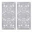 Ensemble de 2 pièces d'art mural en bois sculpté avec fleur de lotus blanche Abequa-2088295197