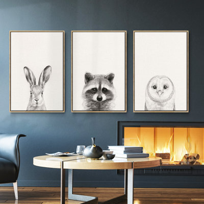 Ensemble de 3 tasses à animaux I