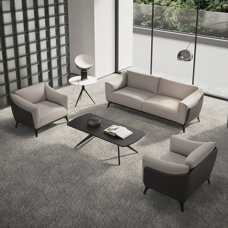 Solid wood simple sofa tea table combination