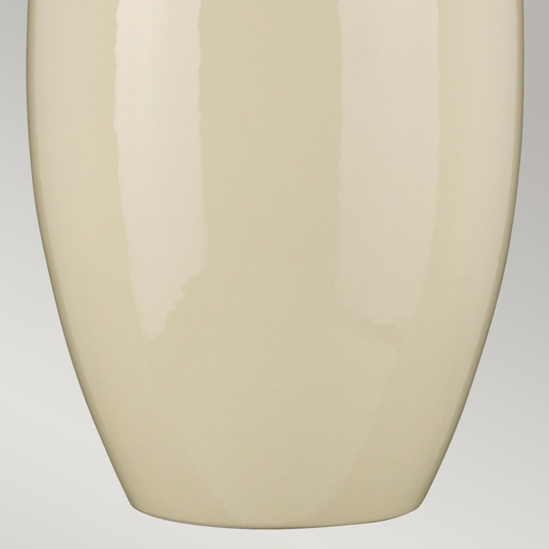 Athalie Porcelain Table Lamp, Cream, Brown