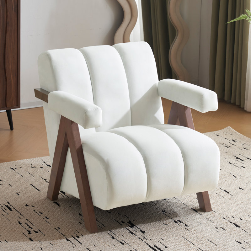 Fauteuil d'appoint moderne et capitonné Roomfitter