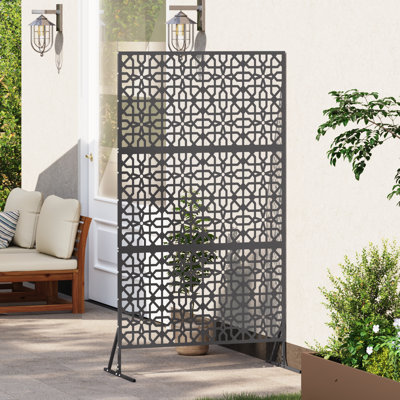 Metal Fence Panel Metal Large Pattern Fence Panel