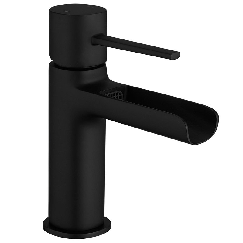 Waterfall Single Handle Single Hole Modern Bathroom Faucet
