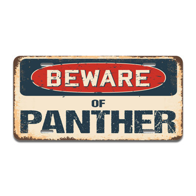 Cadre en aluminium Beware of Panther