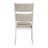 Modern Farmhouse Dining Side Chairs Set Of 2 Antique White Finish Upholstered Seat Back Wooden Furniture