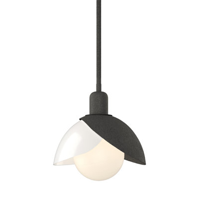 Brooklyn 1 - Light Single Geometric Art Glass Pendant