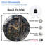 Horloge murale en verre 12 po
