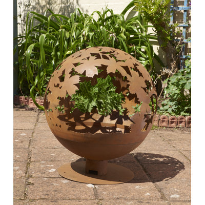 Villines Round Steel Wood Burning Smokeless Fire Pit
