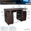Bureau d'ordinateur complet avec rangement-615045710