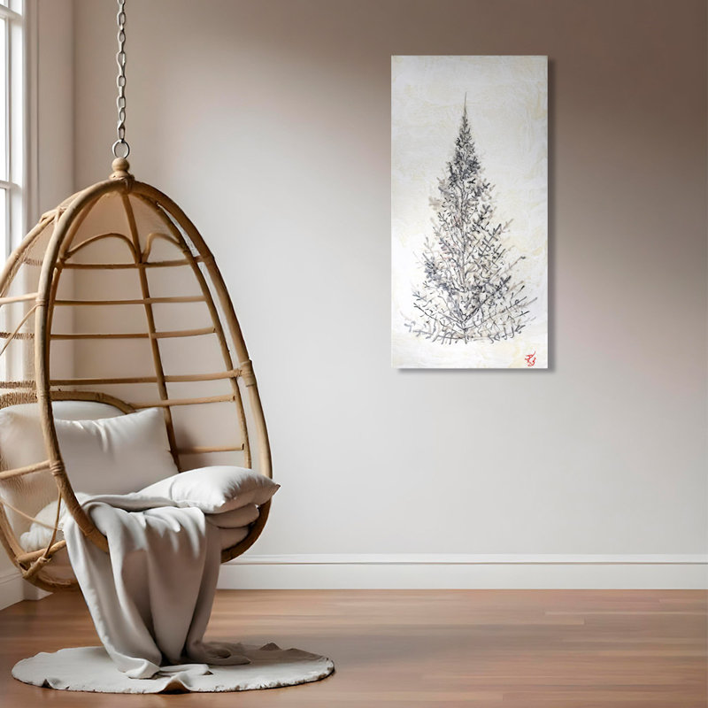 «Monoscape VIII» par Karen Biery - reproduction d'art, H 24 po x l 12 po, Cadre flottant noir