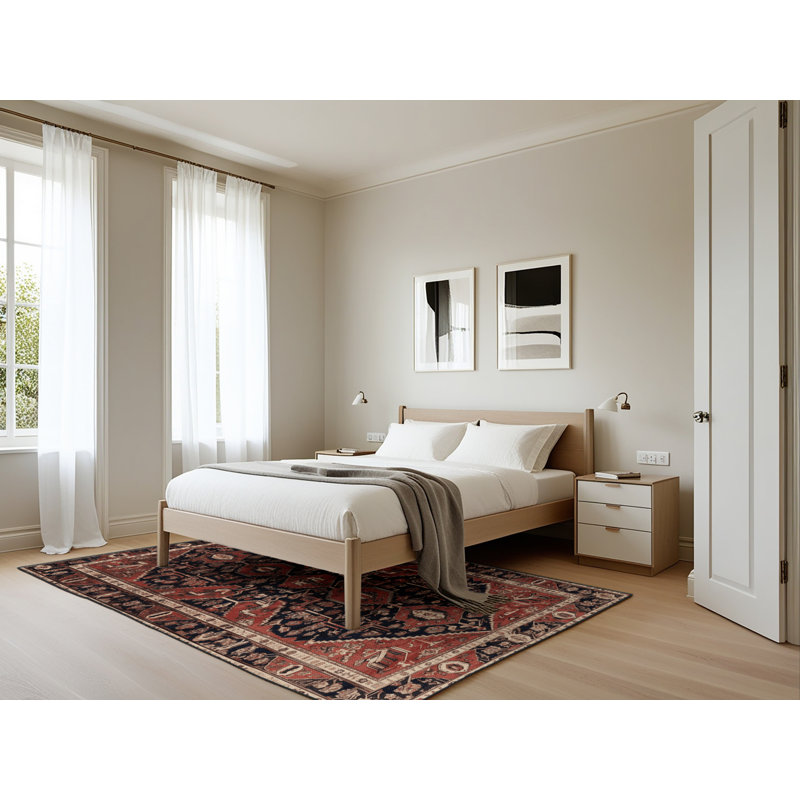 Tapis brun lavable à la machine, Rectangle 5 pi x 7 pi