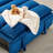 3-in-1 Velvet Loveseat Couch Convertible Sleeper Sofa Bed with Adjustable Backrest, Pull-Out Bed & Chaise Lounge for Small Spaces-1972690978