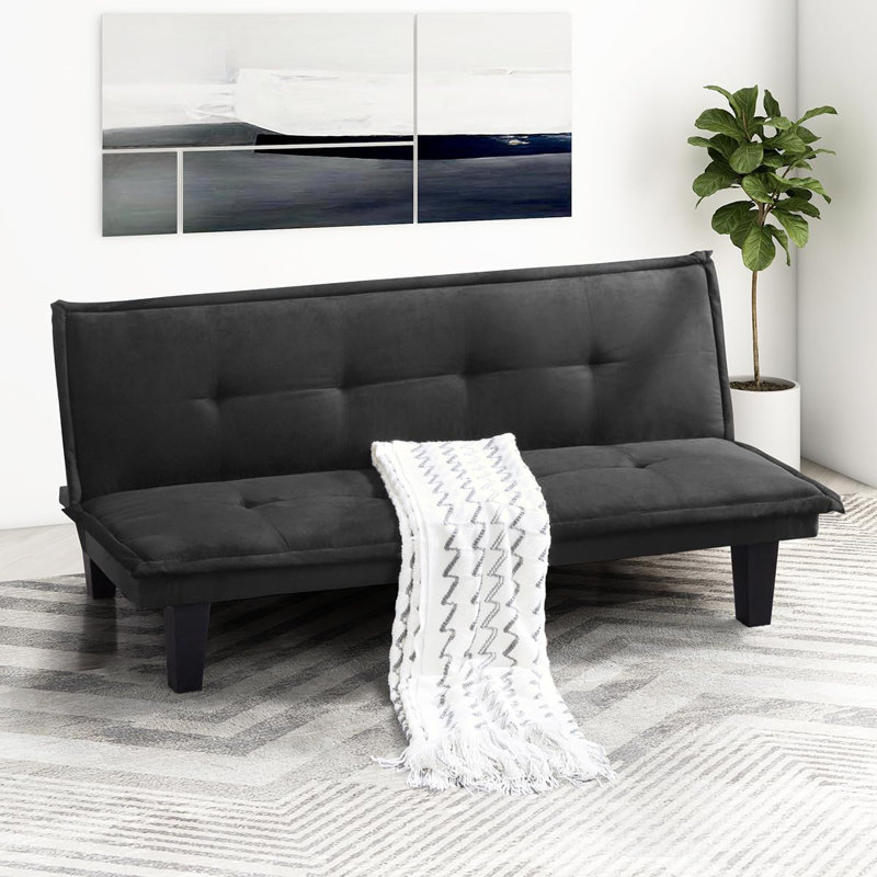 Twin 63.8'' Upholstered Convertible Sofa