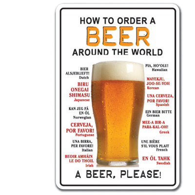 How To Order a Beer Around The World Decal