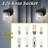 4 Pack 7.36 in. Matte Black Outdoor Hardwired Wall Lantern Scone