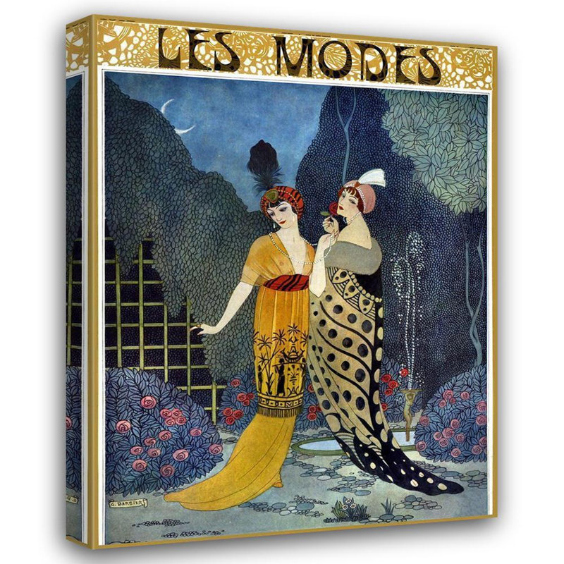 Art sur toile Lark Manor ™, collection de pommes rétro, titre Art Deco, H 46 po x l 36 po