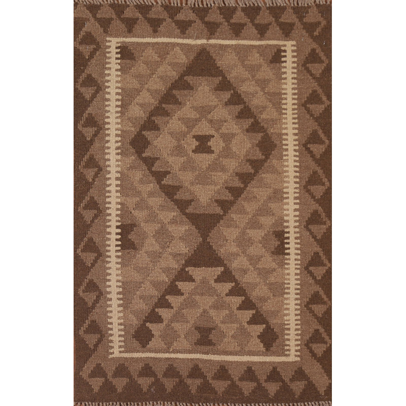 Reversible Wool Kilim Oriental Rug 3x4