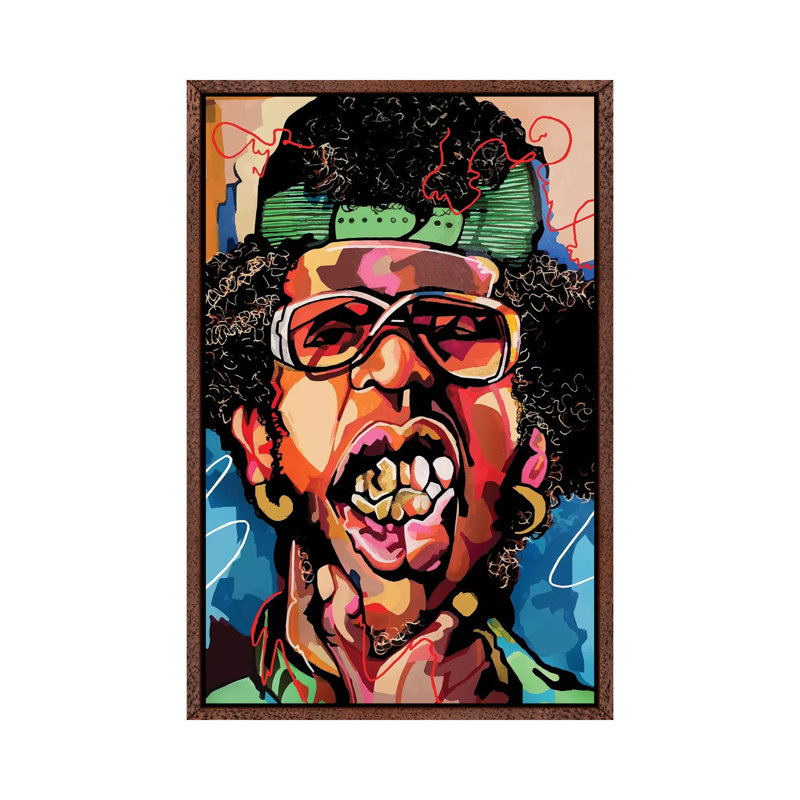 Atlanta - Print on Canvas, Classic Brown Wood Framed, 101.6 cm H x 66.04 cm W