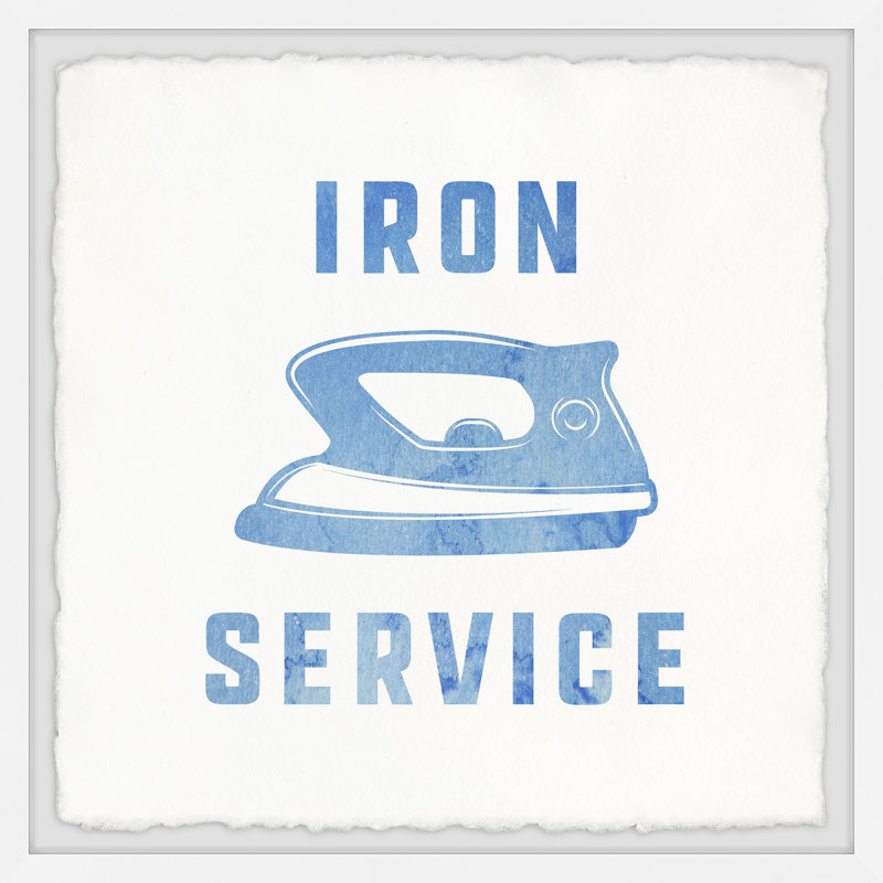 Iron Service II - Picture Frame Painting Print on Paper, 30cm H x 30cm W x 3.81cm D