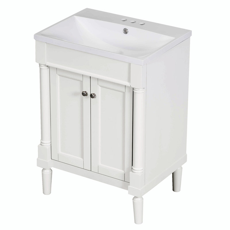 Meuble-lavabo simple avec plateau Aparna 24