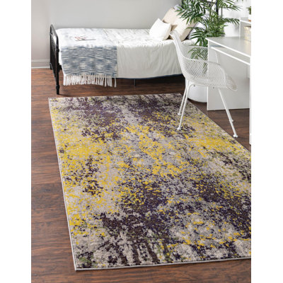 Eddins Washable Abstract Indoor Rug