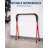 2-Pack Folding Auto Body Work Stands, 500 Lbs Capacity Adjustable Height Support for Car Panels & Hoods, Red, 41in