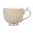 Round Stoneware Fluted Mugs