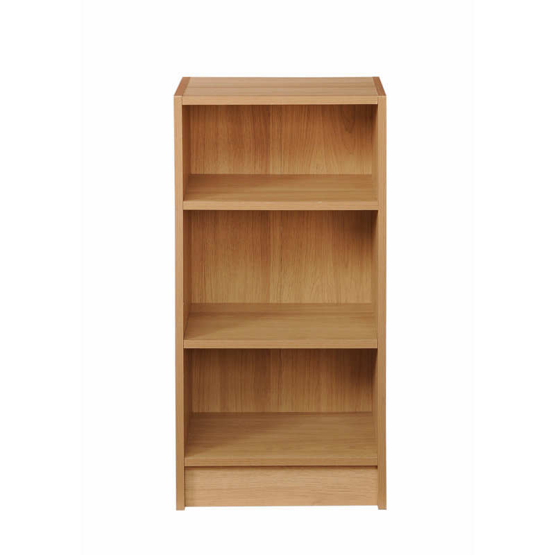Zaira 80cm H x 40cm W Standard Bookcase, Yellow Oak, 80cm H x 40cm W x 30cm D