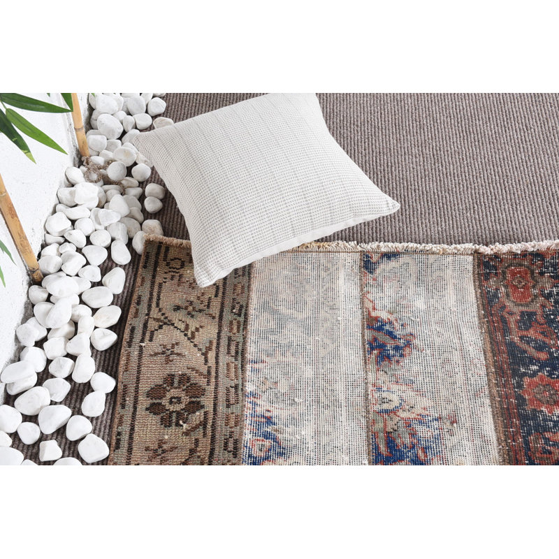 Tapis turc, tapis antiques, tapis neutres, tapis moderne beige, petit tapis de 2,9 x 3,6 pi, tapis rétro