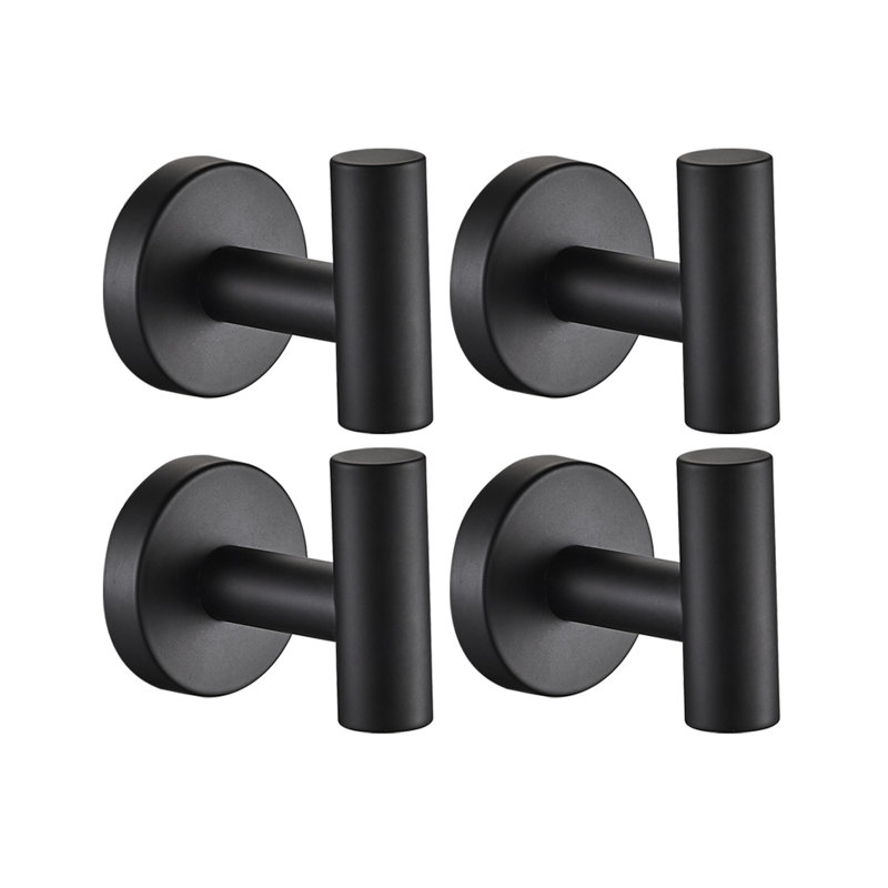 Wall Mounted Towel Hook, Black