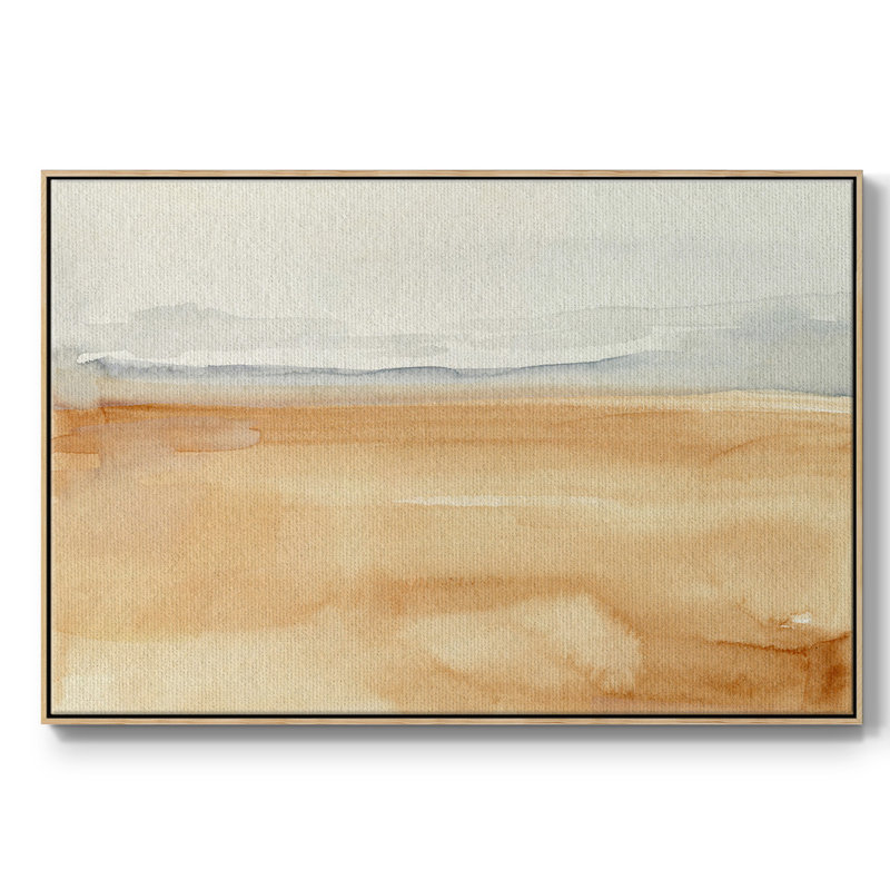 Ash Blue Horizon I, reproduction d'art sur toile, H 27 po x l 41 po x P 2 po, Bois naturel