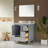 Fully Assembled 36" Freestanding Single Sink Bathroom Vanity with 2 Handle Sets