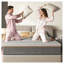 Matelas en mousse à mémoire de forme très grand 12 pouces avec infusion de thé vert et chaussette pare-feu en fibre de verre