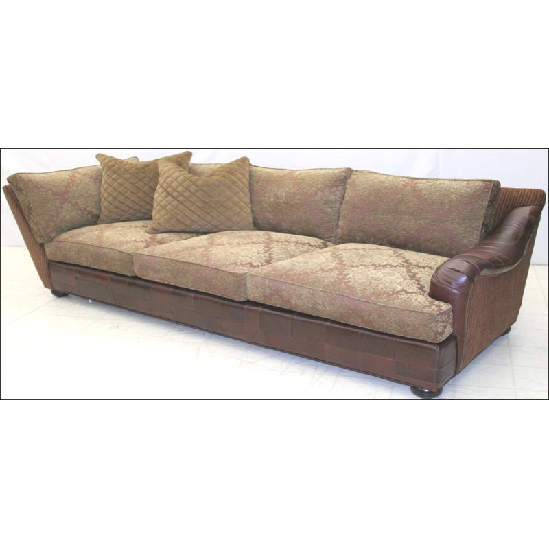 Leather Sectional, Hair Hide Black/White, Brushy Bayou