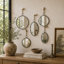 Ensemble de 5 miroirs muraux Bowen