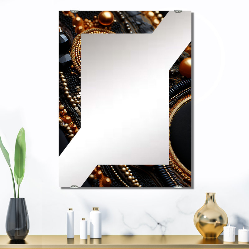 Miroir mural Fulmer - Geode Stone MIR136125, 32 po x 24 po