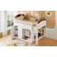 Lit mezzanine avec armoire de rangement, garde-robe et DEL-2006858257-2006858263