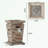Square Fire Pit with sturdy base