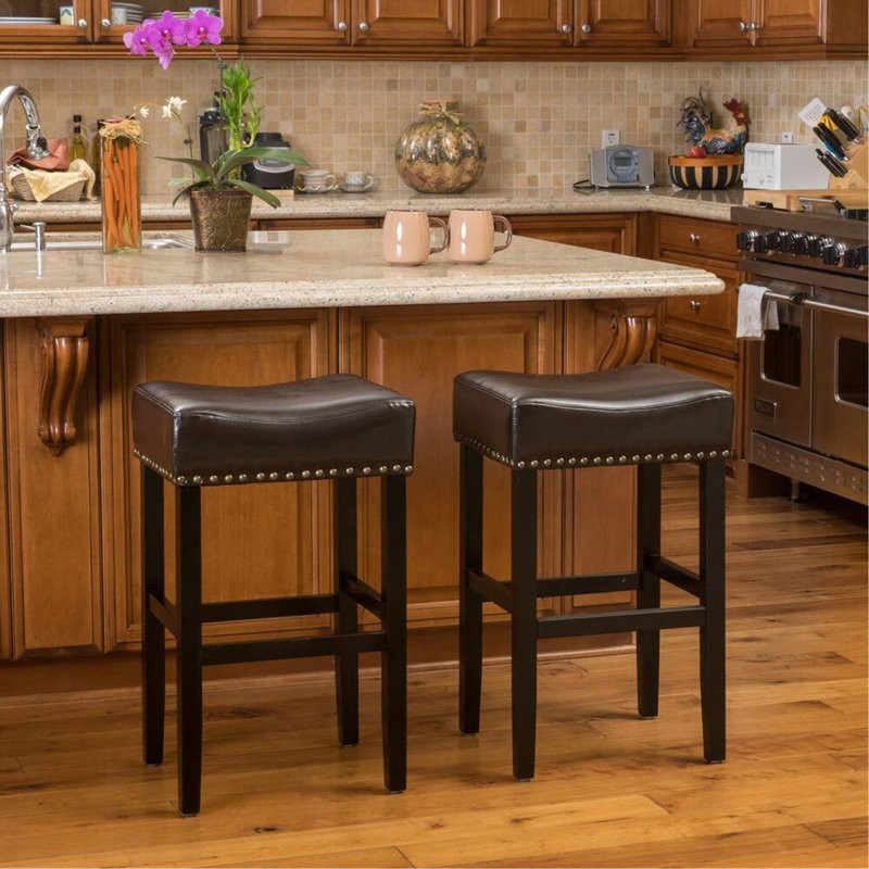 Ensemble de tabouret de comptoir en cuir élégant et confortable pour la maison ou le bureau